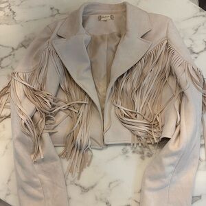 Altar’d State Fringe Suede Jacket Small